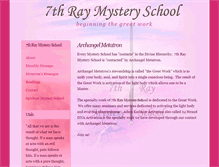 Tablet Screenshot of 7thmysteryschool.com